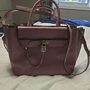 Pink Leather Handbag